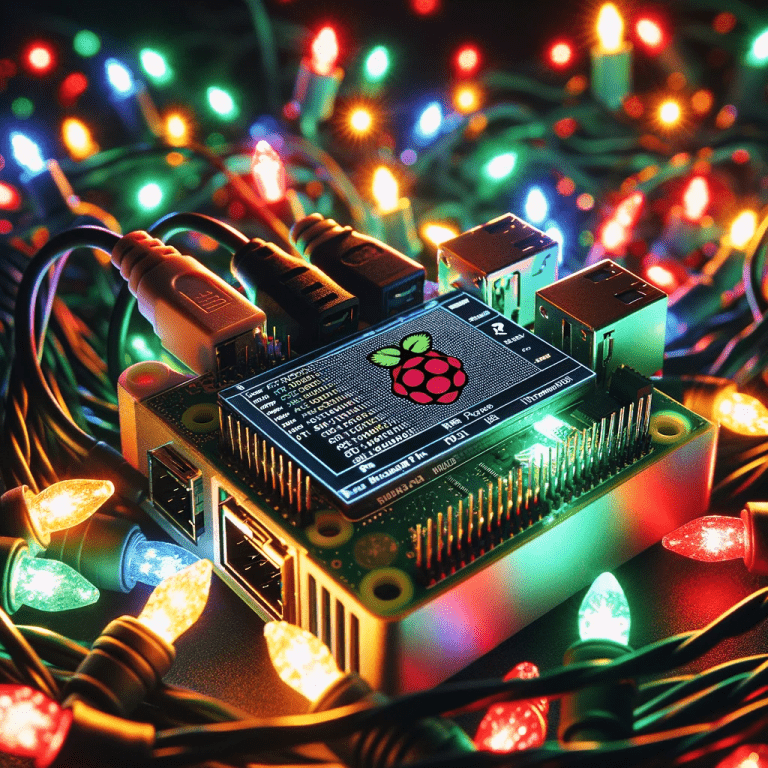 Falcon Player Interface Illustration on Raspberry Pi with Christmas Lights